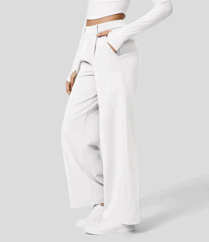 Seraphine - High-waisted stretch pants with straight leg