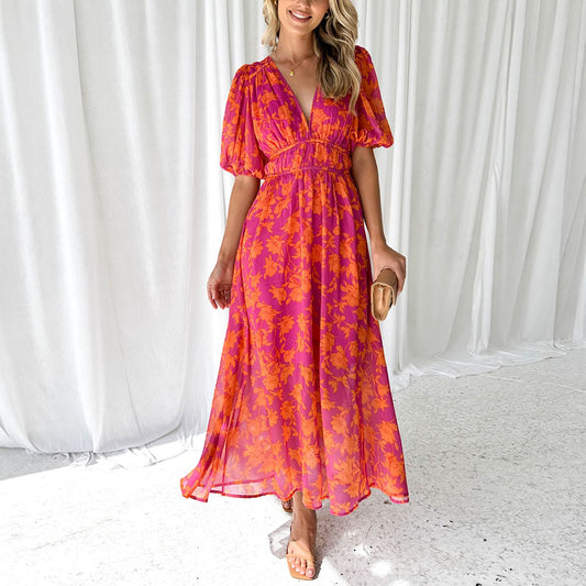 Kathy - Maxi dress with V-neckline