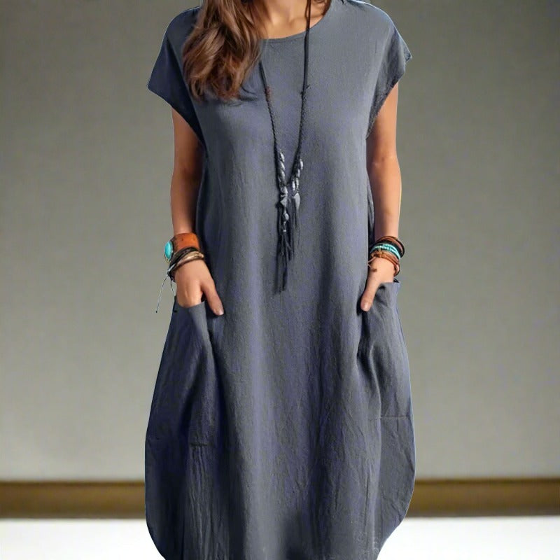 Lou - Fashionable maxi dress with pockets