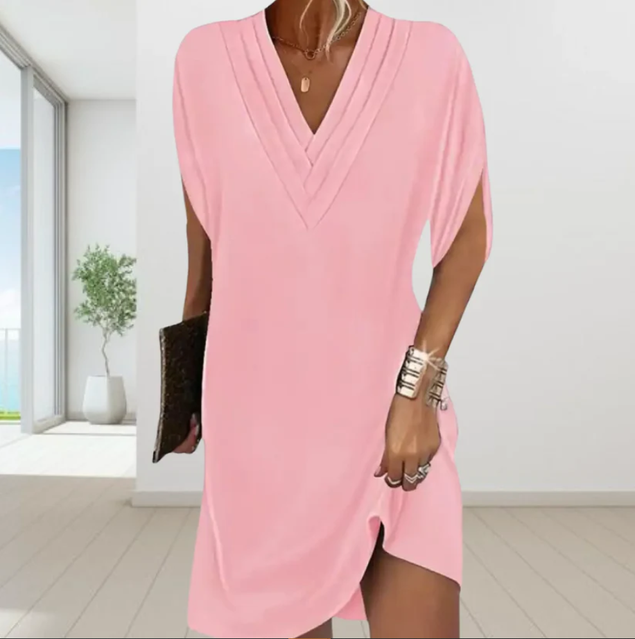 Jeanne™ | Elegant V-neck dress