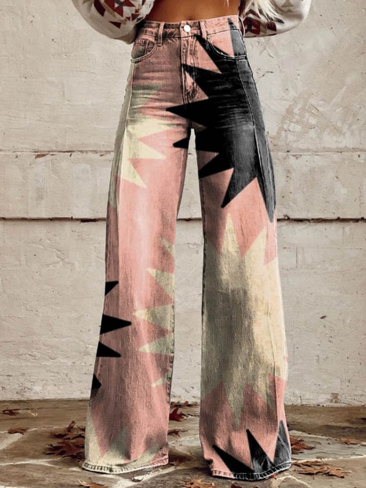 Angelic™ | Geometric Wide Leg Pants