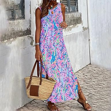 Abigail - Printed dress with slit