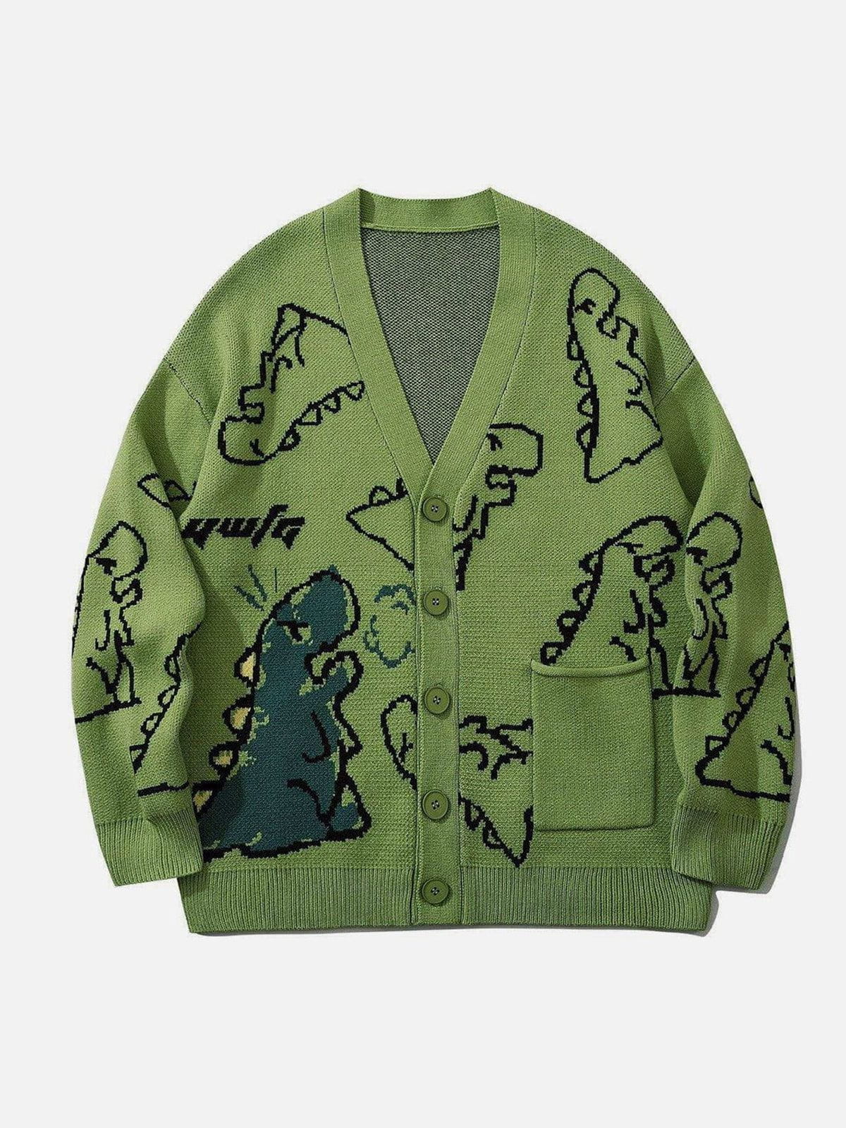 Yente - Cardigan with dino print