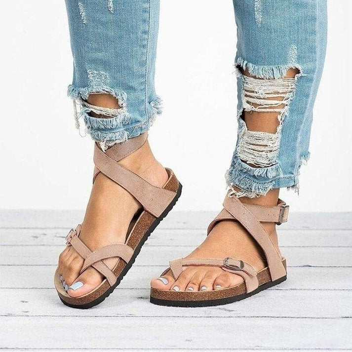 Leonora - Elegant sandals with leather straps