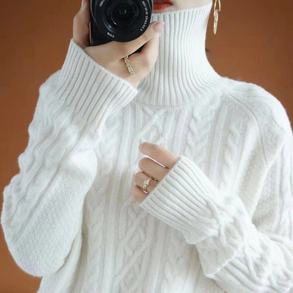 Lisen | Ladies Warm Knit Sweater | Turtleneck