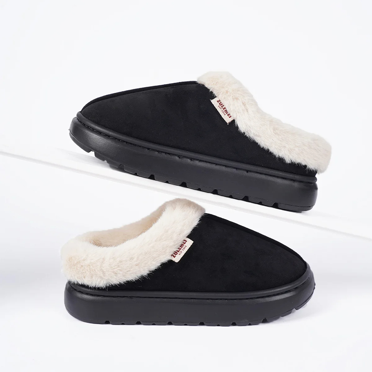 Women's cotton-lined slippers - S��gol��ne