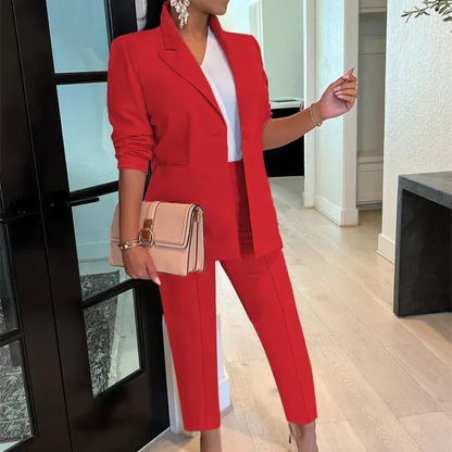 Victoria - Women's Coordinated Office Blazer and Pant Set