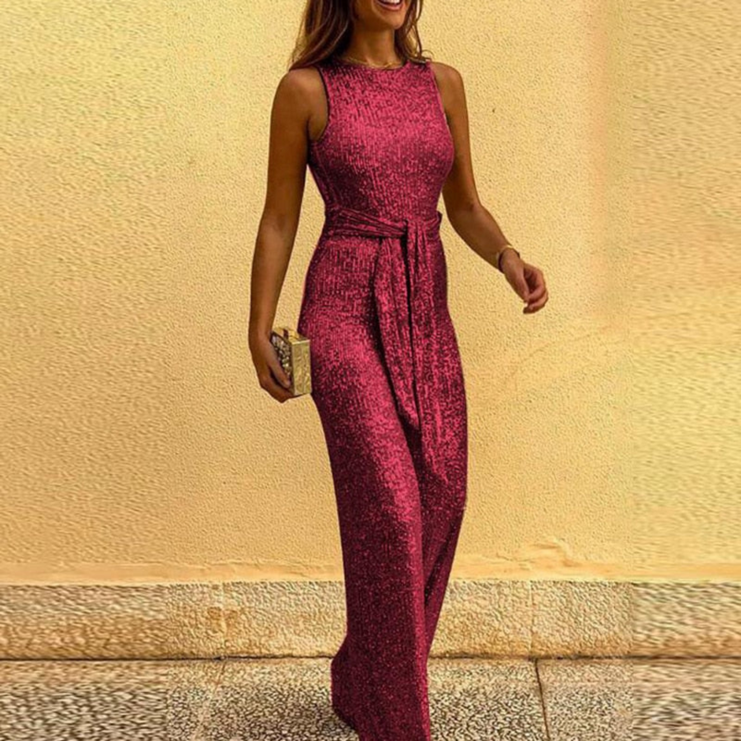 Sophie | Festive women's jumpsuit with glitter