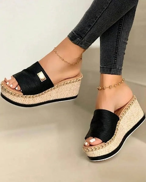 Olivia - Open-toe Platform Sandals