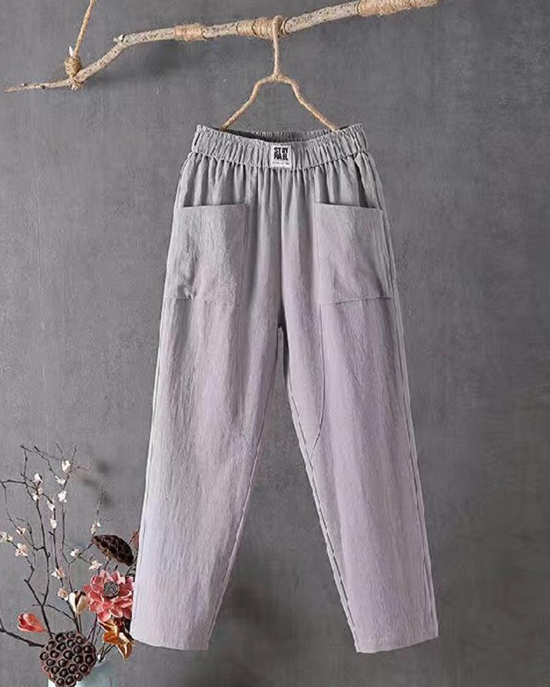 Alannah - Mixed linen pants