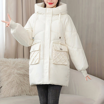 Warm oversized winter jacket with down filling for women | Ideal for autumn/winter