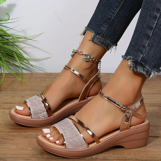 Olivia - 2024 New women's open-toe orthopedic wedge sandals