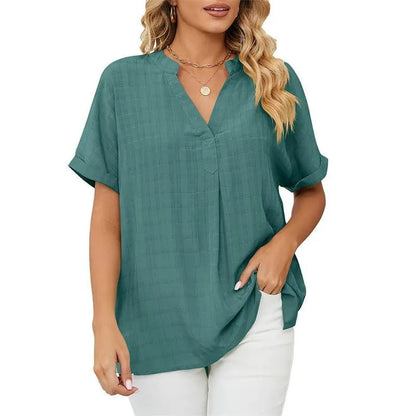 Stylish V-Neck Blouse for Ladies