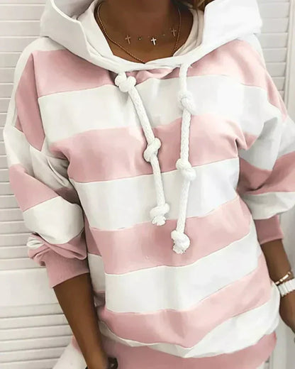 Zazie Hoodie | Women's Casual Stripes Hoodie