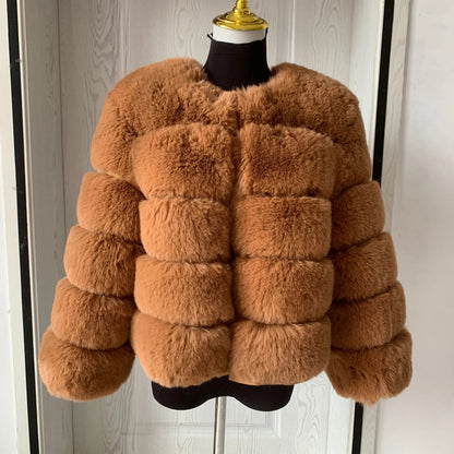 Stylish fur winter jacket for women - Sari