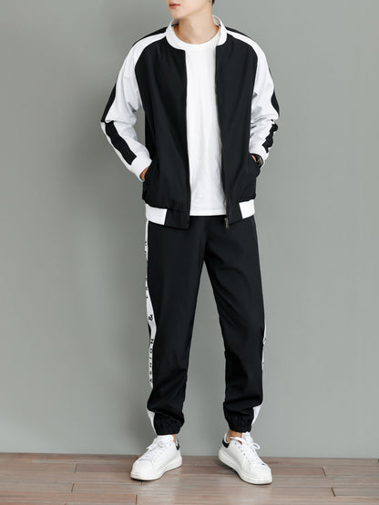 Modern tracksuit with jacket and trousers for men | Perfect for leisure activities