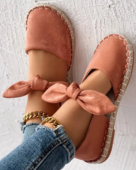 Tanna Sandals | Slip-On Sandals with Bow