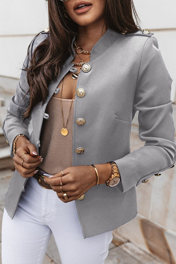 Willene Blazer | Double-Aged Blazer with Gold Buttons