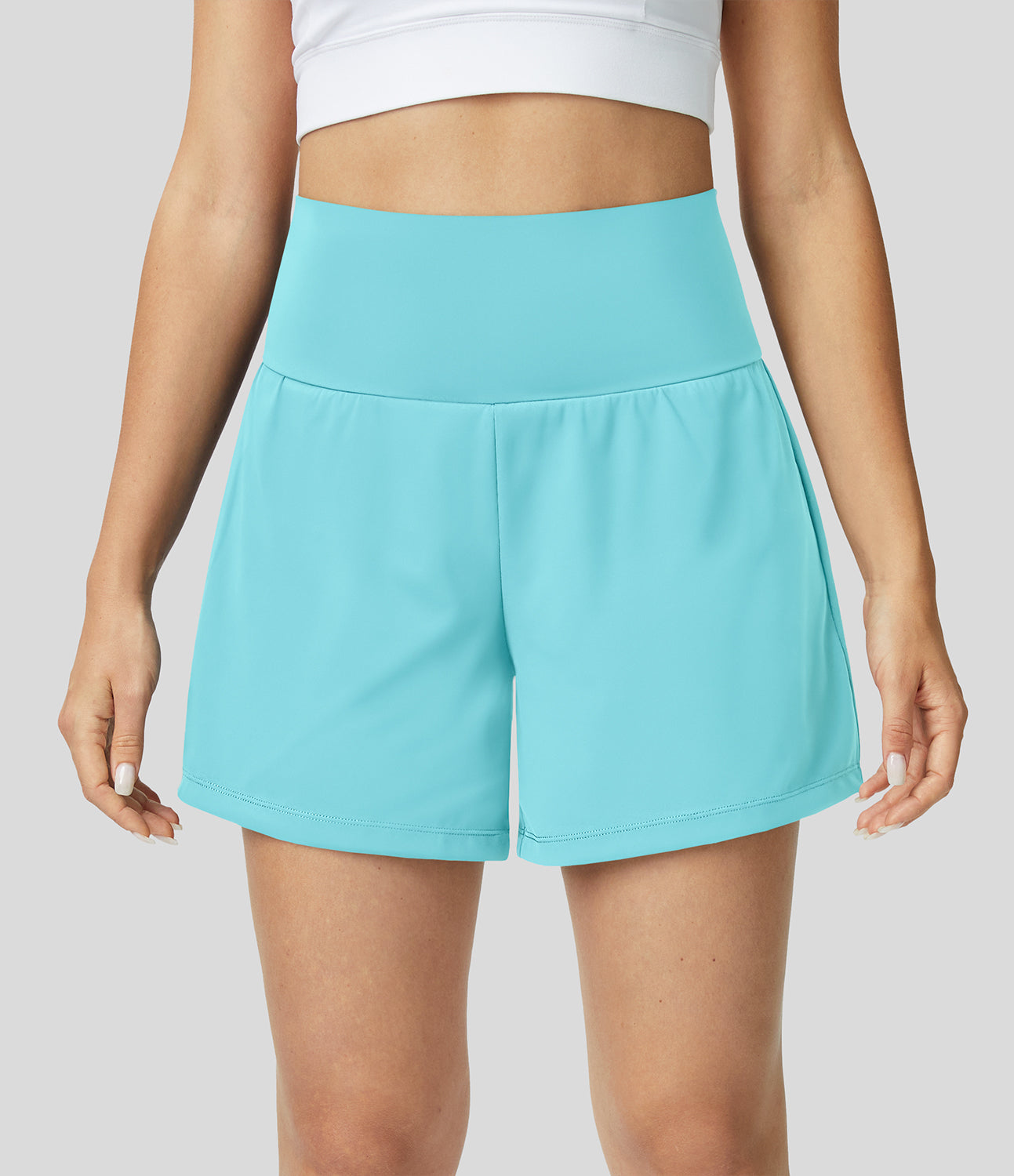 2 In 1 Yoga Shorts With High Waist