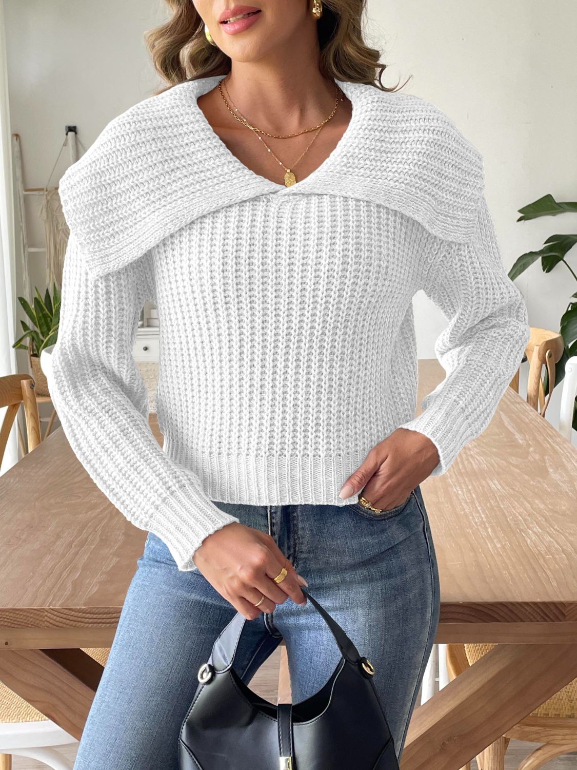 Zelina Sweater | Women's Cable Knit Sweater