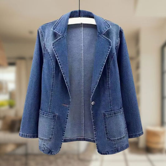 Denim blazer for women