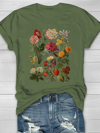 Femke | Vintage t-shirt with floral print