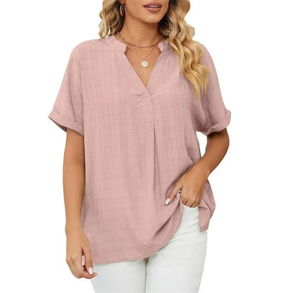 Stylish V-Neck Blouse for Ladies