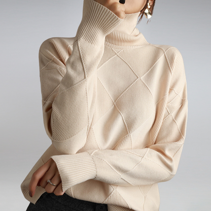 Elegant turtleneck sweater for women