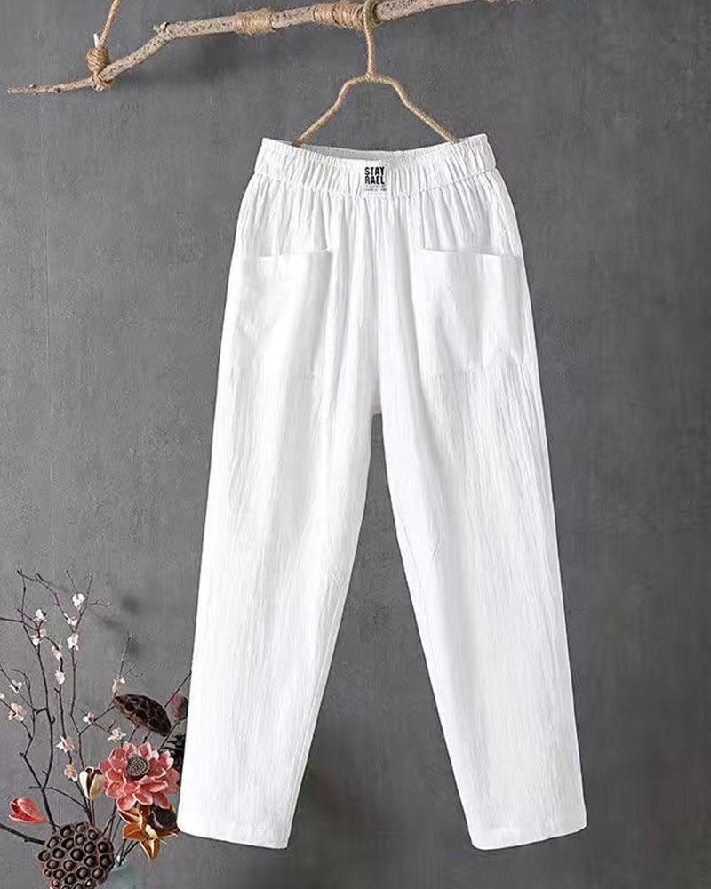 Alannah - Mixed linen pants