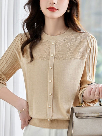 Ellisa Bloes | Long Sleeve Button Blouse