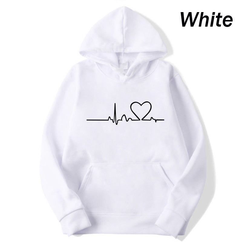 Jess Mode | Casual Chic - Hoodie with heartbeat print