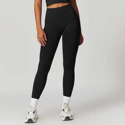 Jess Mode | Cool Fitness Ribbed High Waist Yoga Pants