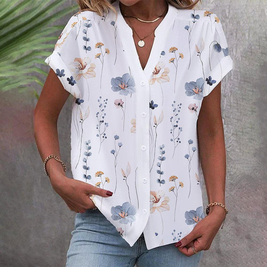 Mayena - Floral button-down shirt