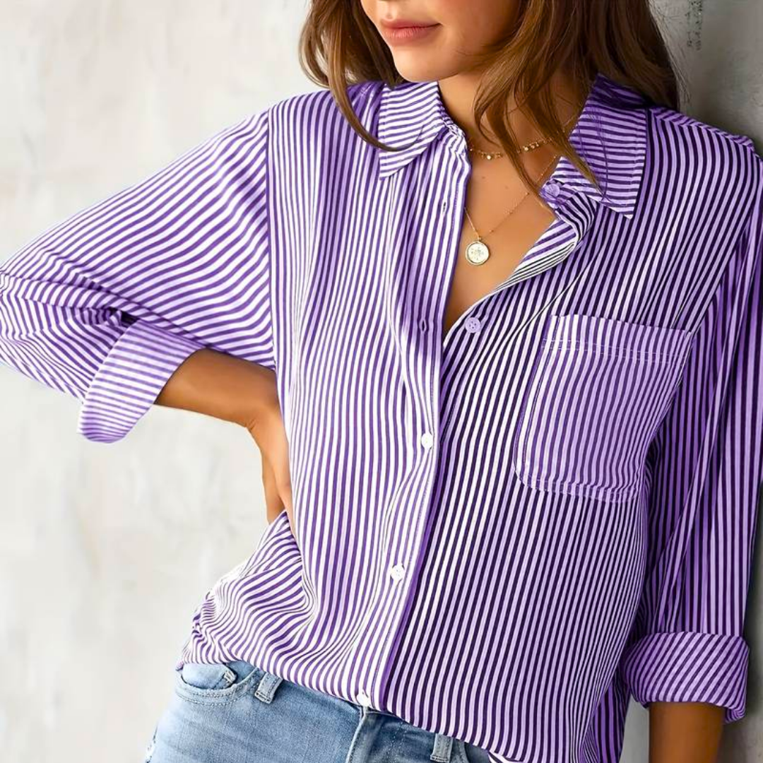 Jet - Women's Stripe Casual Blouse