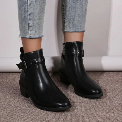 Winter buckle boots - Vellia