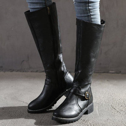 Martha - High Leather Boots for Ladies