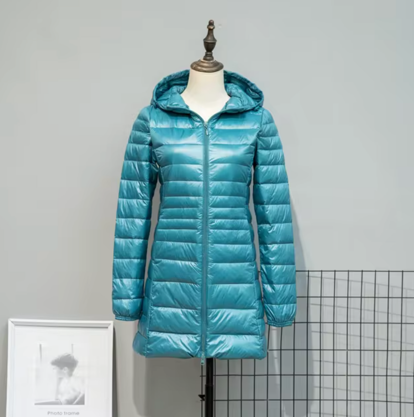 - Puffer coat with hood