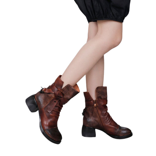 Bonita - Vintage leather shoes for women