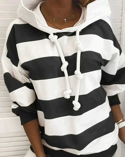 Zazie Hoodie | Women's Casual Stripes Hoodie