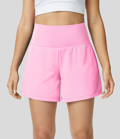 2 In 1 Yoga Shorts With High Waist