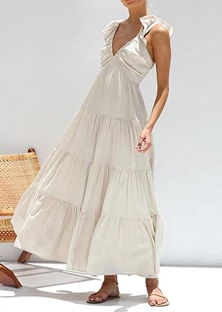 Rebecca - Maxi dress with frills