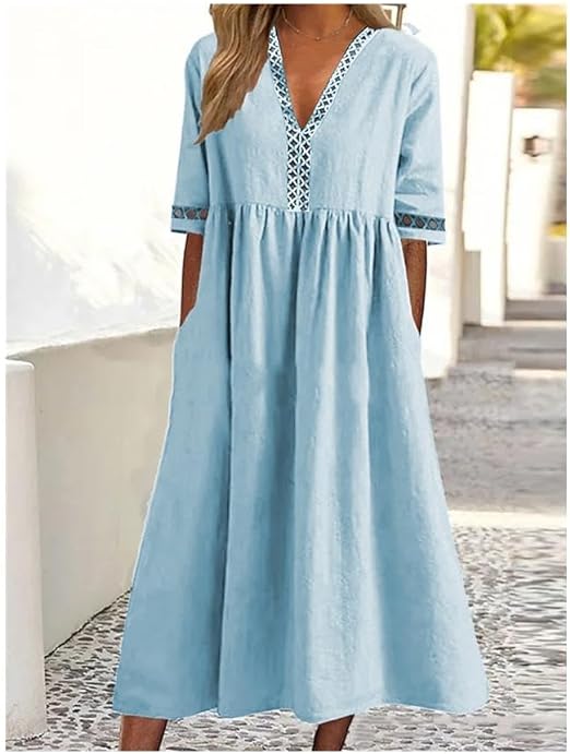 Bridget - Cotton-linen dress