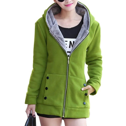 Versatile hooded jacket for women