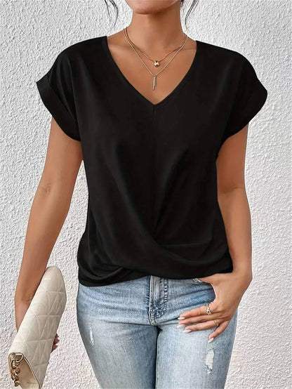 V-Neck Top - Modern Chic - Soft and Breathable - Perfect for Any Occasion