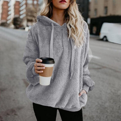 Jess | Stijlvolle En Knusse Fluffy Fleece Hoodie Voor Vrouwen