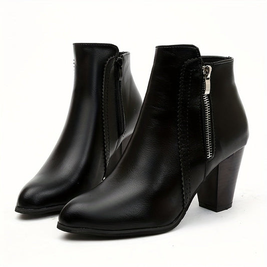 Lotte | Ankle boots with round toe and chunky heel