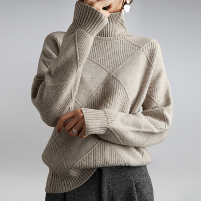 Elegant turtleneck sweater for women