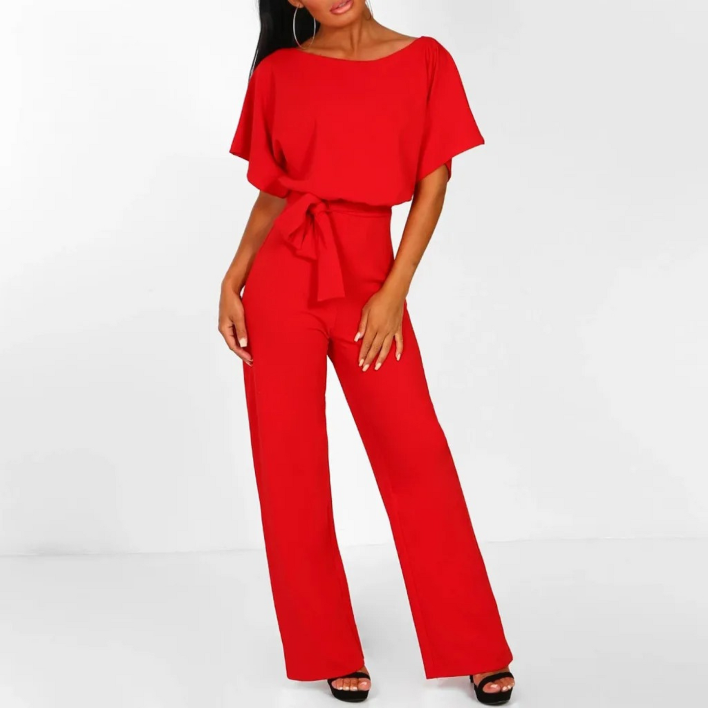 Sophie | high-waisted wrap jumpsuit