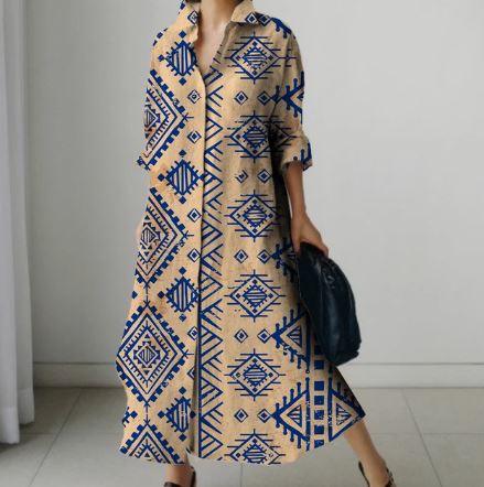 Marjorie - Elegant shirt dress for women