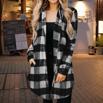 Elena - Elegant check shirt for women